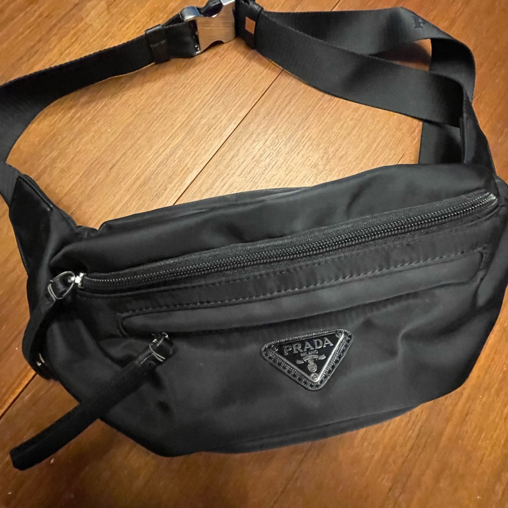 PRADA BLACK FANNY PACK